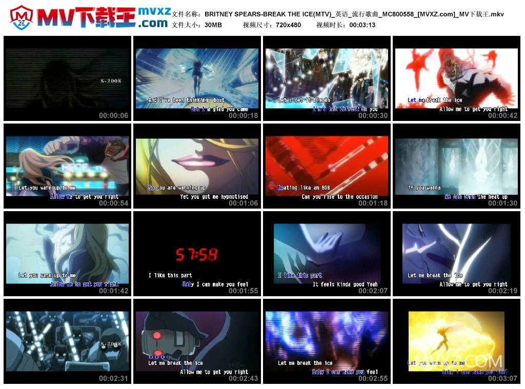 BRITNEY SPEARS-BREAK THE ICE(MTV)_英语_流行歌曲_MC800558